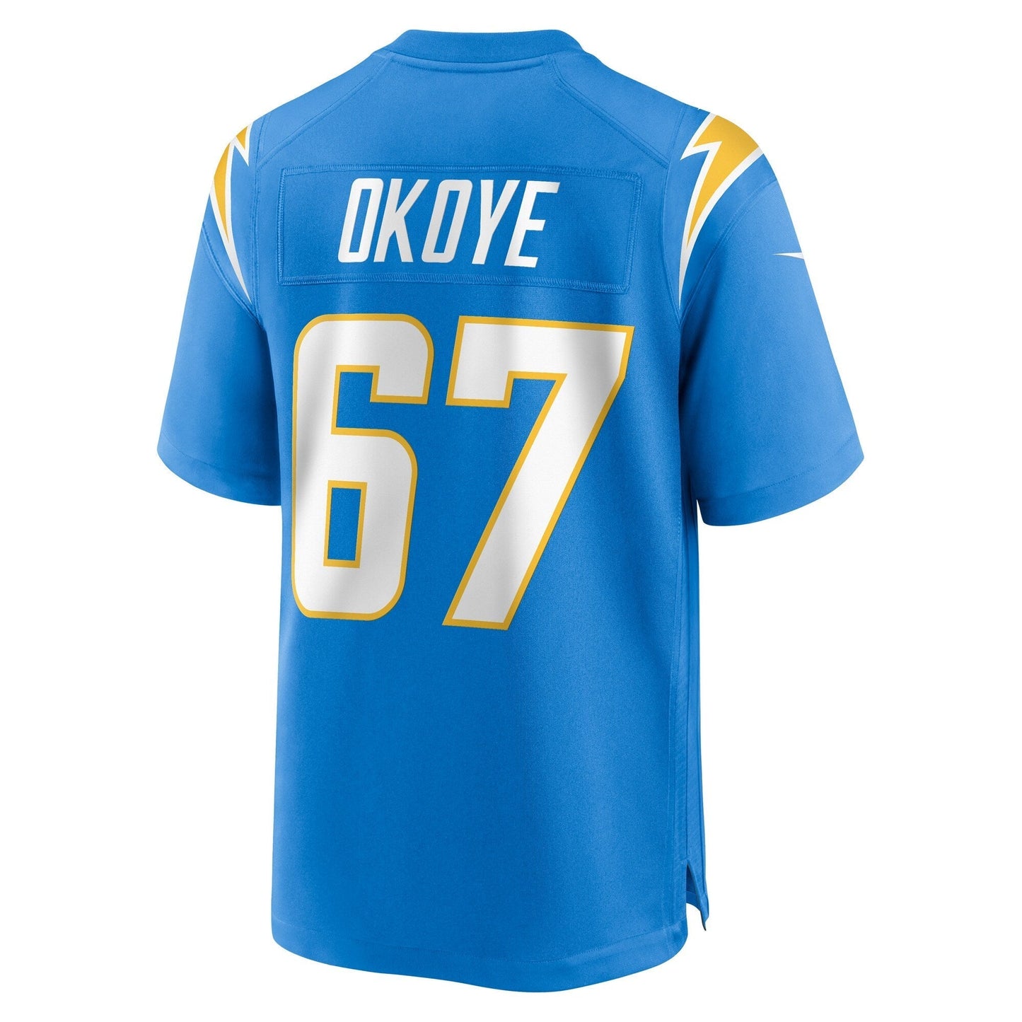 CJ Okoye Los Angeles Chargers Team Game Jersey - Powder Blue