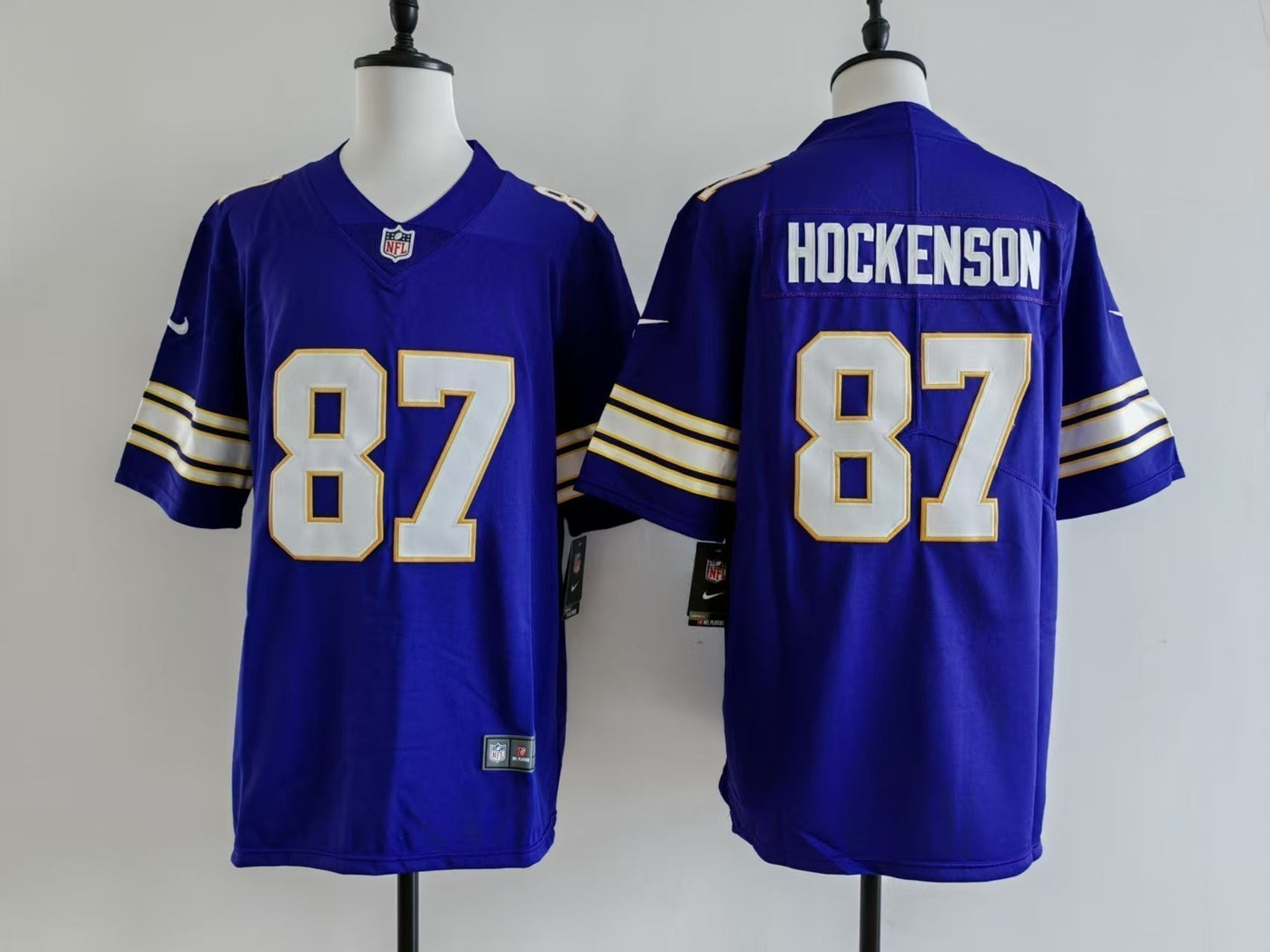 Men's Minnesota Vikings T.J. Hockenson Jersey - Retro Purple