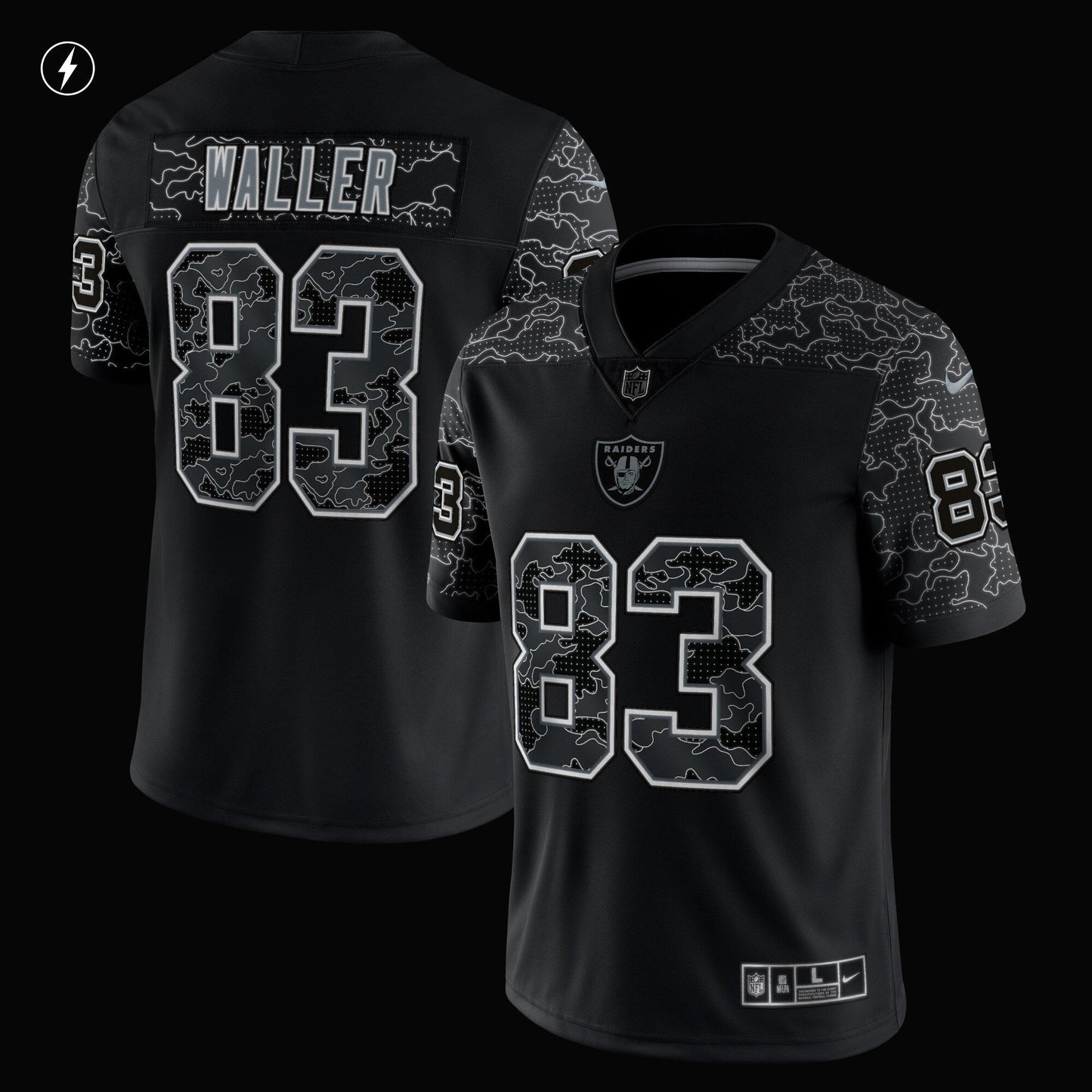 Darren Waller Las Vegas Raiders RFLCTV Limited Jersey - Black