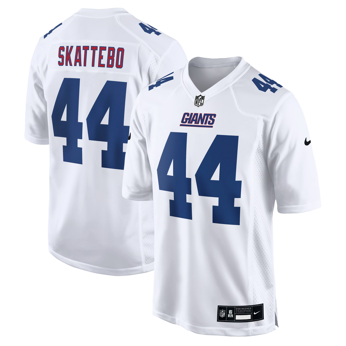 New York Giants Cam Skattebo Tundra White Fashion Game Jersey