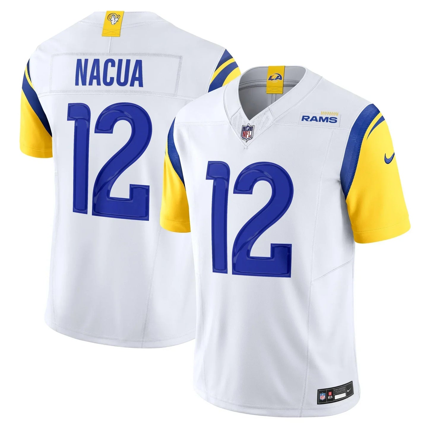 Men's Puka Nacua White Los Angeles Rams Vapor F.U.S.E. Limited Jersey
