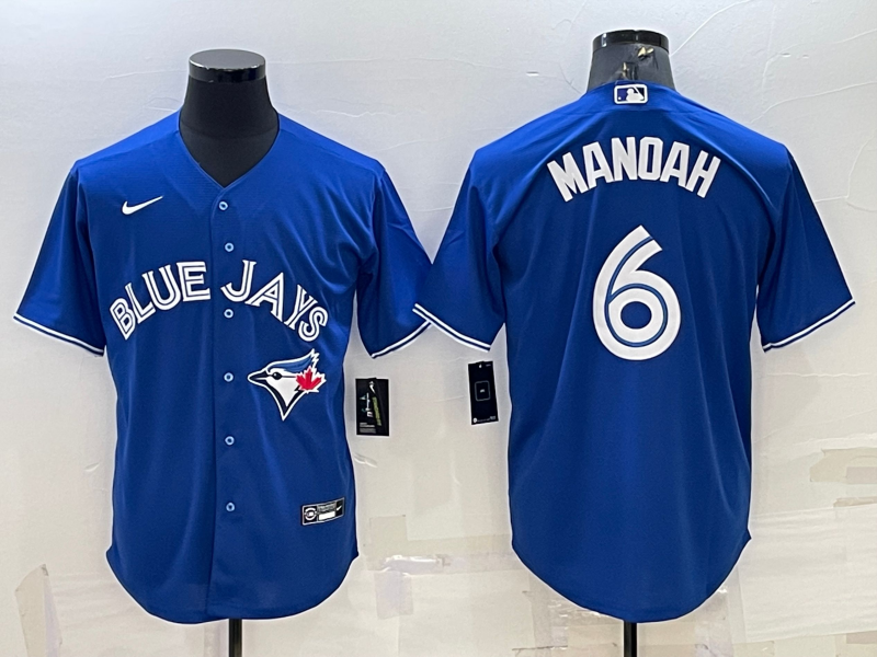 Men's Toronto Blue Jays Alex Manoah Blue Replica Baseball Jersey