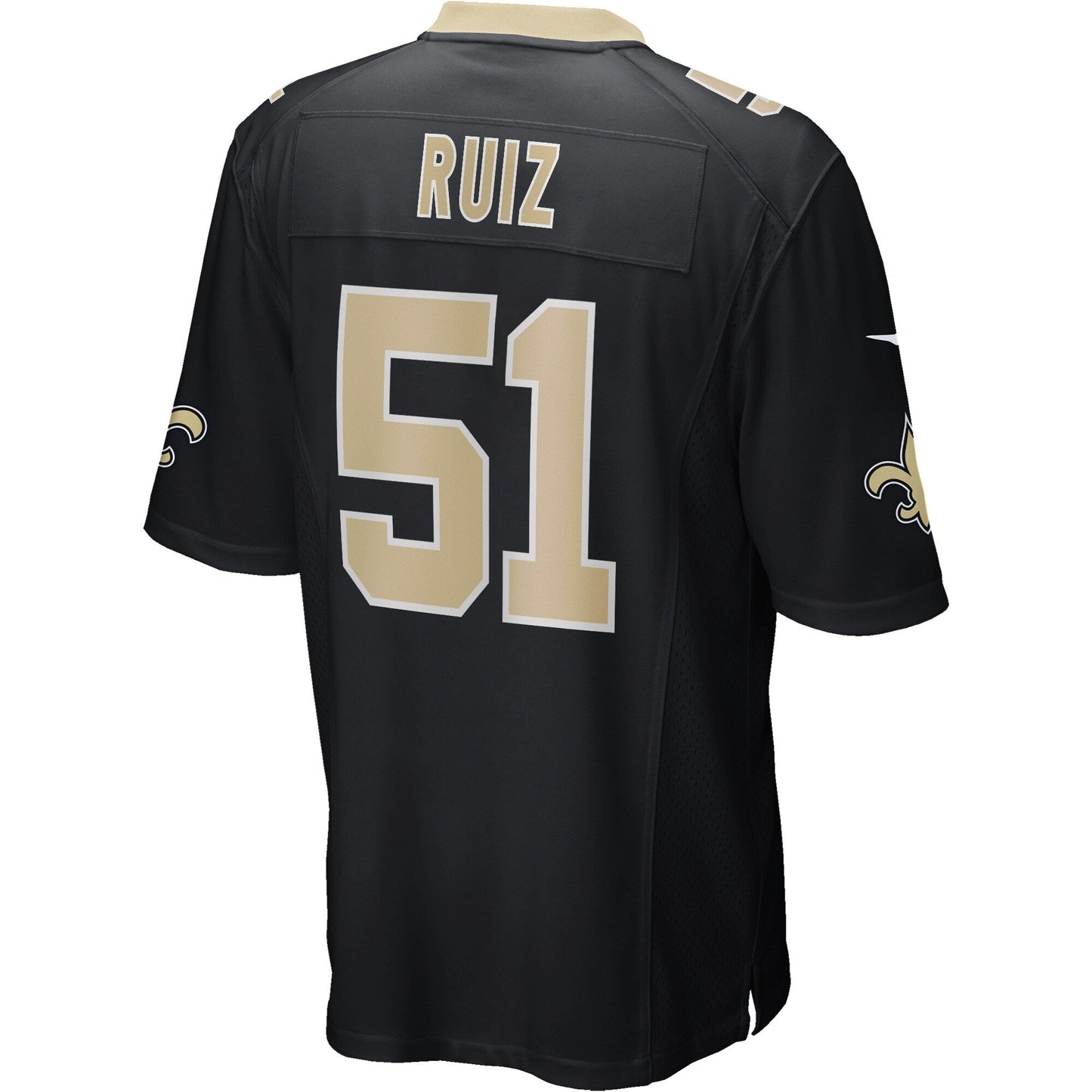 Cesar Ruiz New Orleans Saints Game Jersey - Black