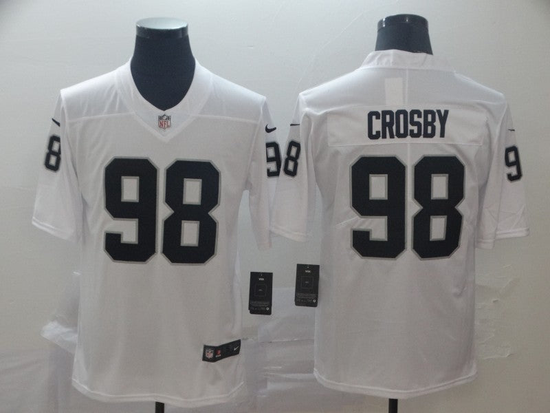 Men's Las Vegas Raiders Maxx Crosby White Game Jersey