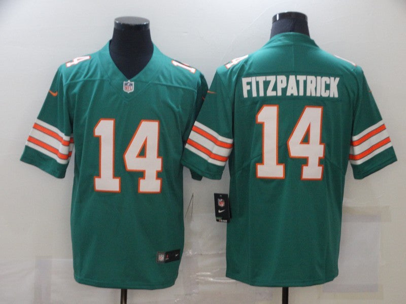 Men's Miami Dolphins Ryan Fitzpatrick Green Game Player Jersey