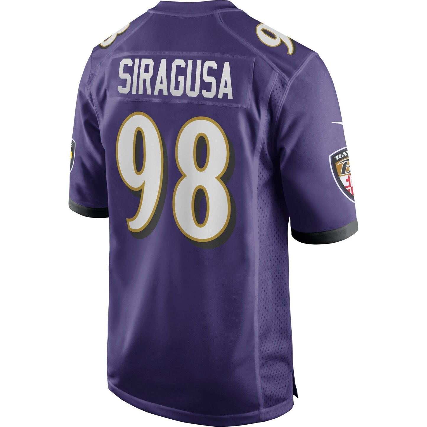 Tony Siragusa Baltimore Ravens Game Retired Jersey - Purple