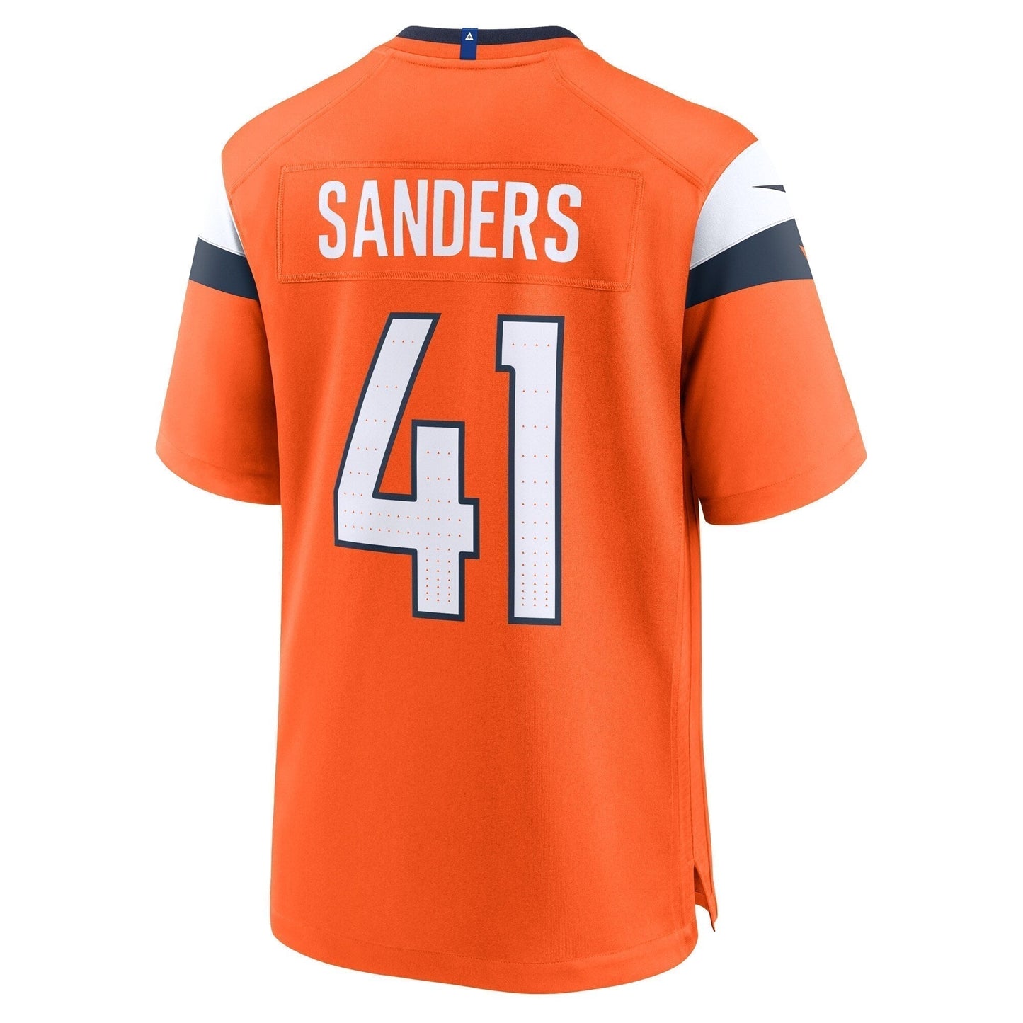 Drew Sanders Denver Broncos Team Game Jersey - Orange