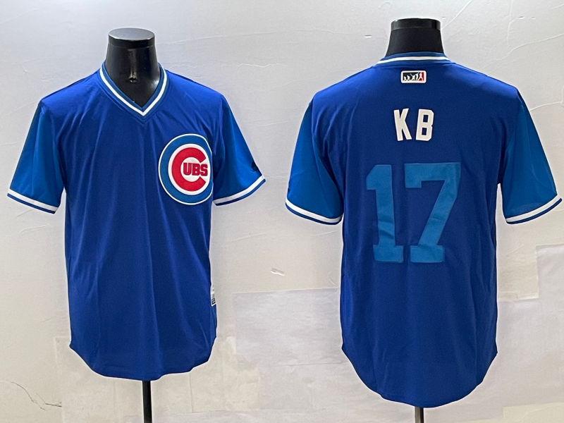 Men's Chicago Cubs Kris Bryant Royal Replica Player Jersey