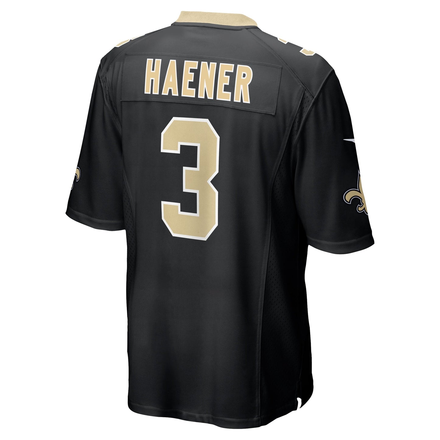 Jake Haener New Orleans Saints Team Game Jersey - Black