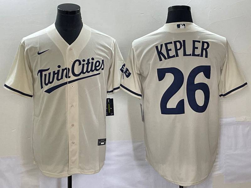 Men's Minnesota Twins Max Kepler Beige Alternate Replica Player Jersey