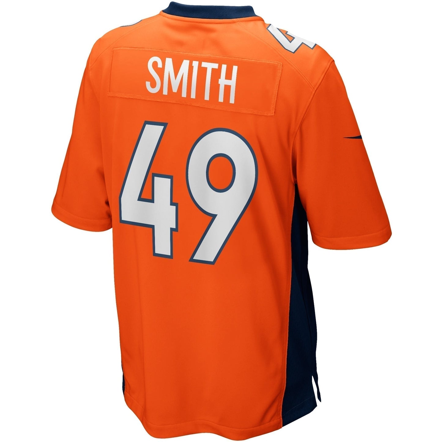 Dennis Smith Denver Broncos Game Retired Jersey - Orange