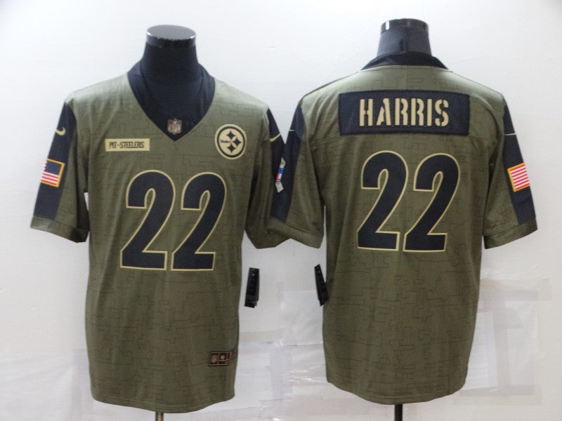 Men's Pittsburgh Steelers Najee Harris Brown Game Jersey