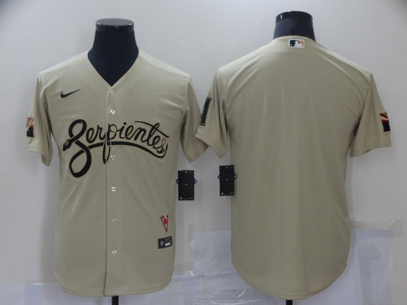 Men's Arizona Diamondbacks Sand City Connect Replica Blank Jersey1