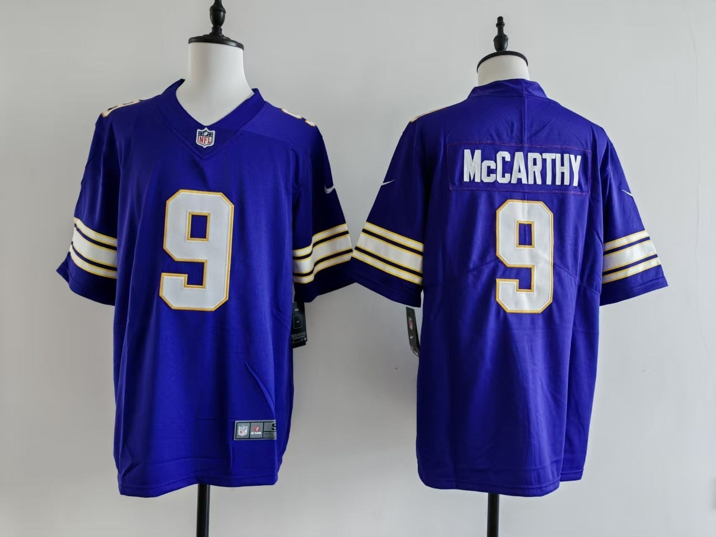 Men's Minnesota Vikings J.J. McCarthy Jersey - Retro Purple