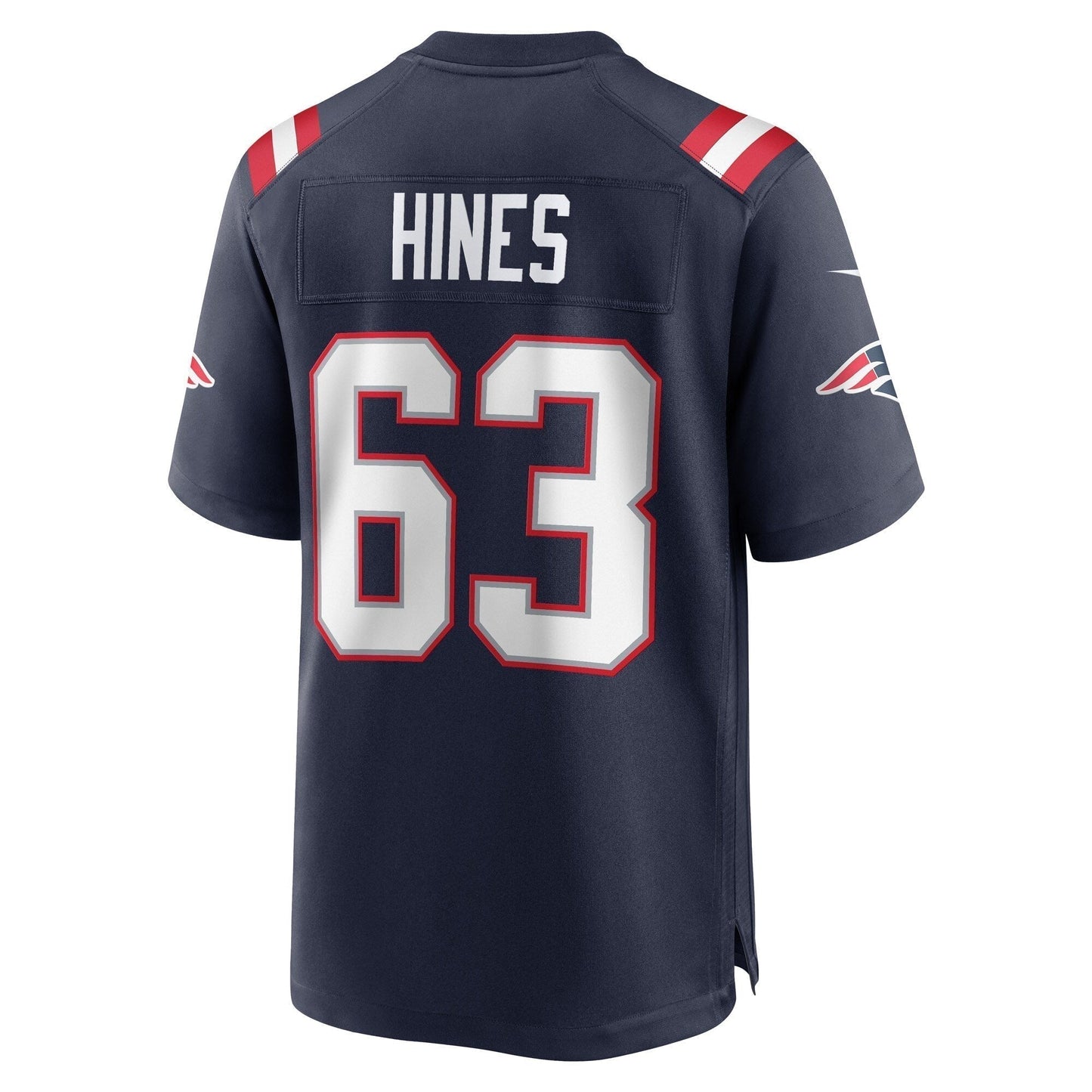 Chasen Hines New England Patriots Game Jersey - Navy
