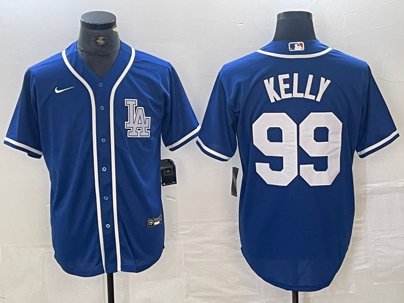 Men's Los Angeles Dodgers Joe Kelly Blue Limited Player Jersey