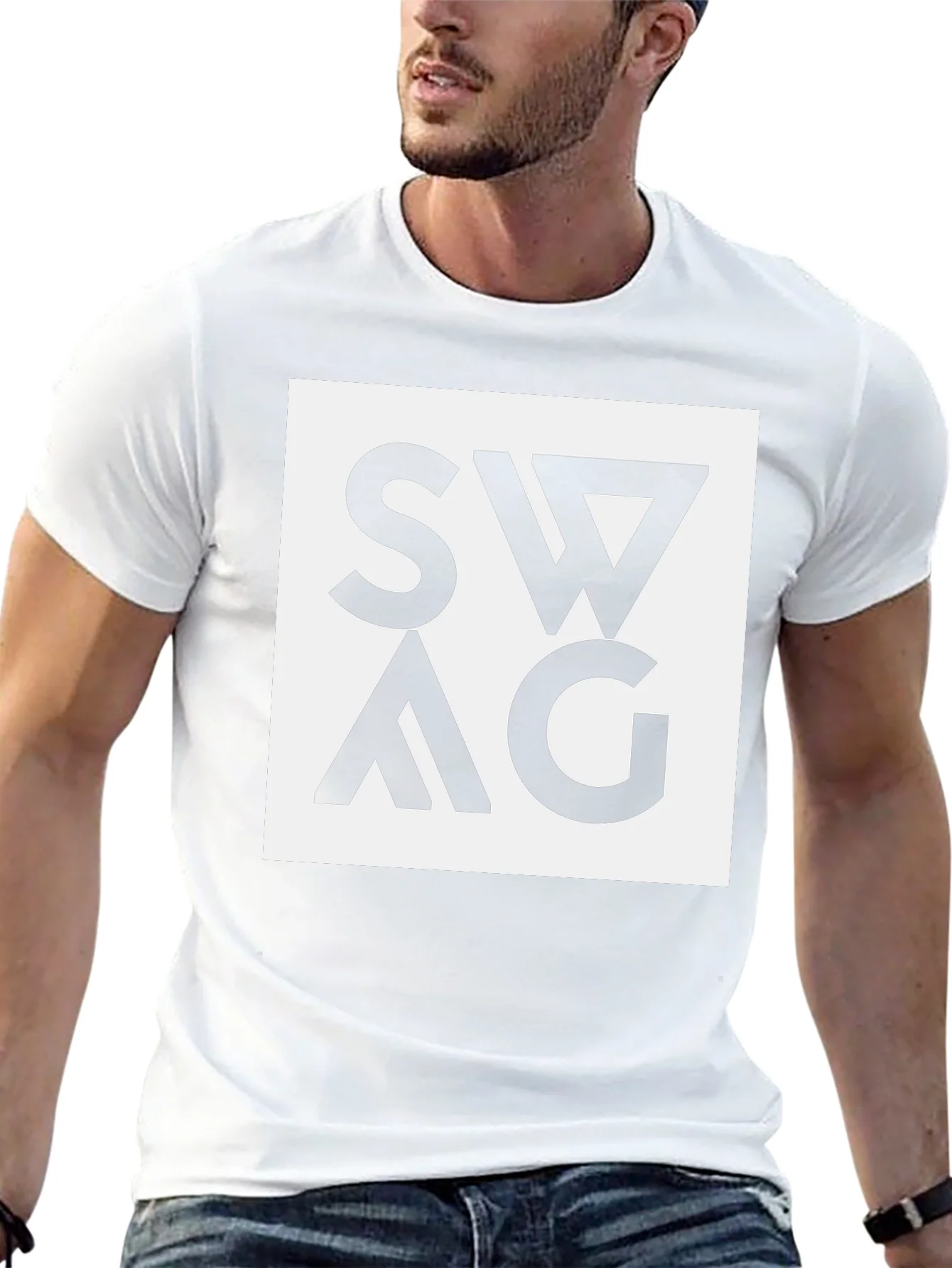 Swag Graphic Tee - Black Cotton Blend