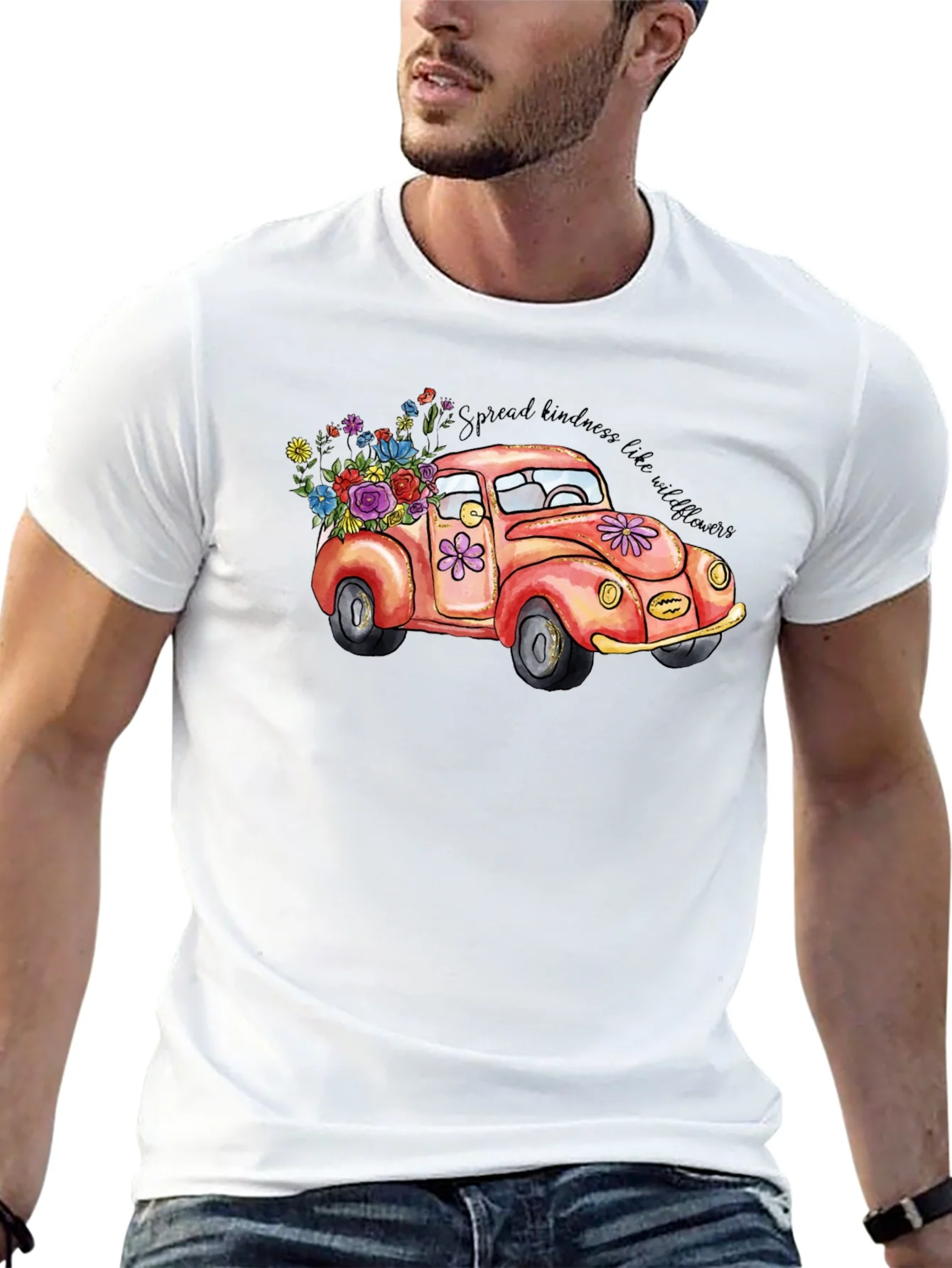 Kindness Car Graphic Tee - Black