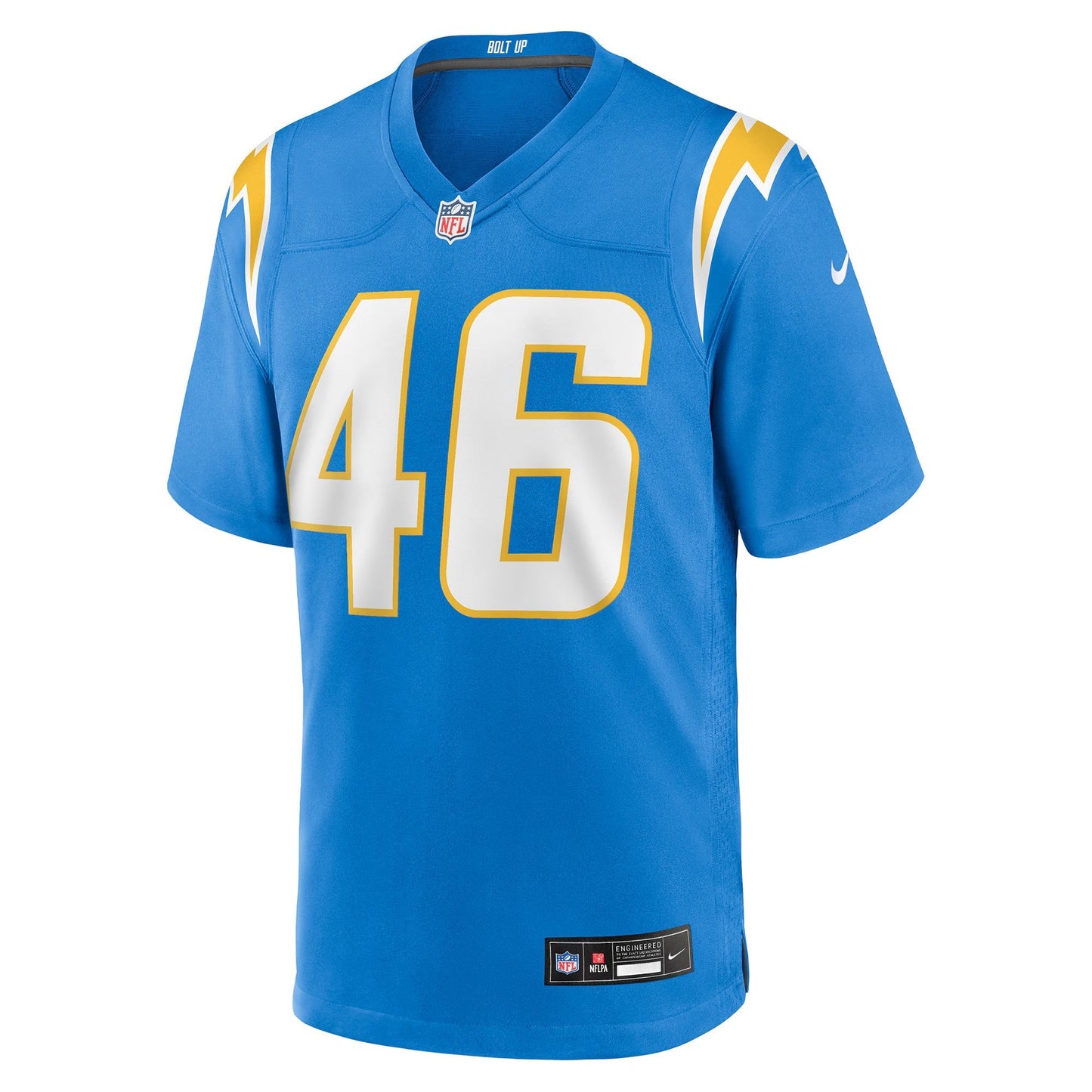 Los Angeles Chargers Nikko Reed Powder Blue Team Game Jersey