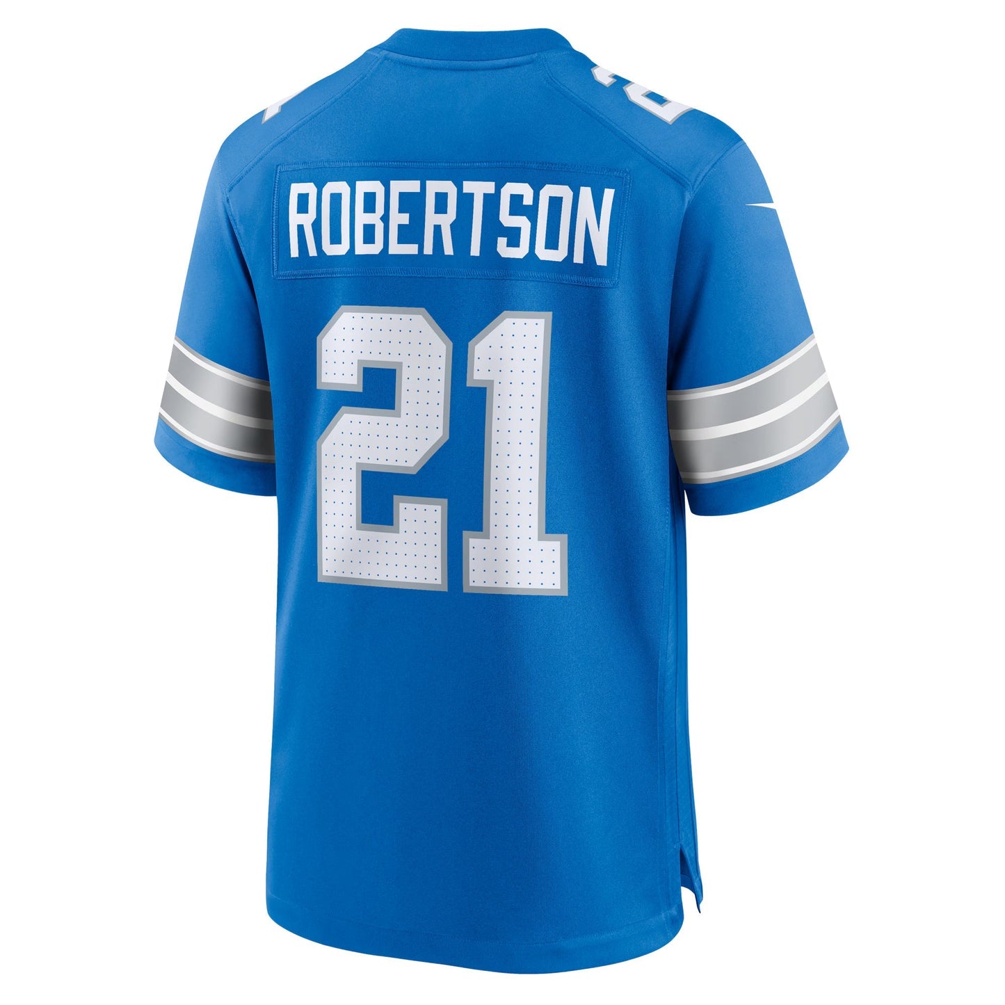 Detroit Lions Amik Robertson Blue Game Jersey