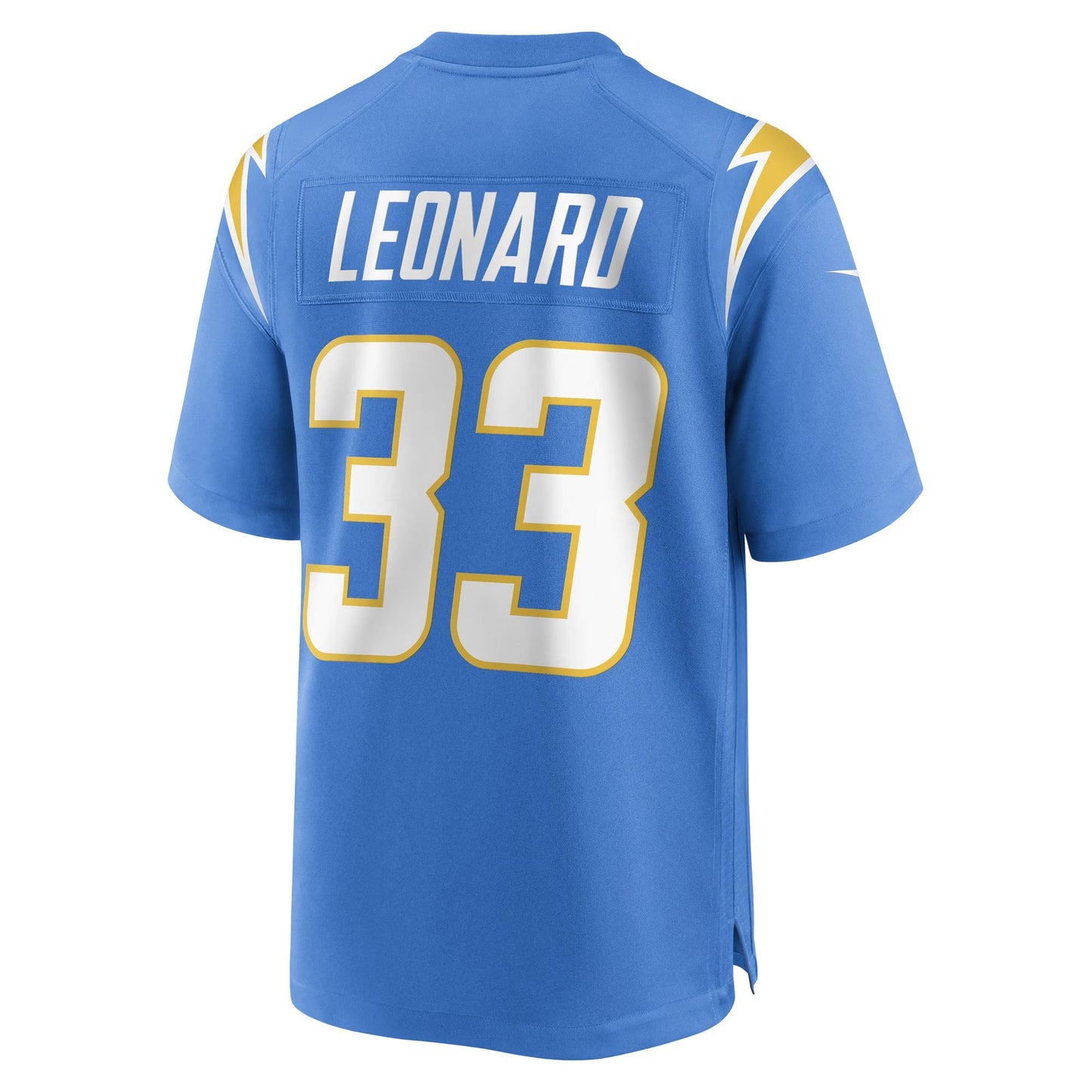 Los Angeles Chargers Deane Leonard Powder Blue Game Player Jersey