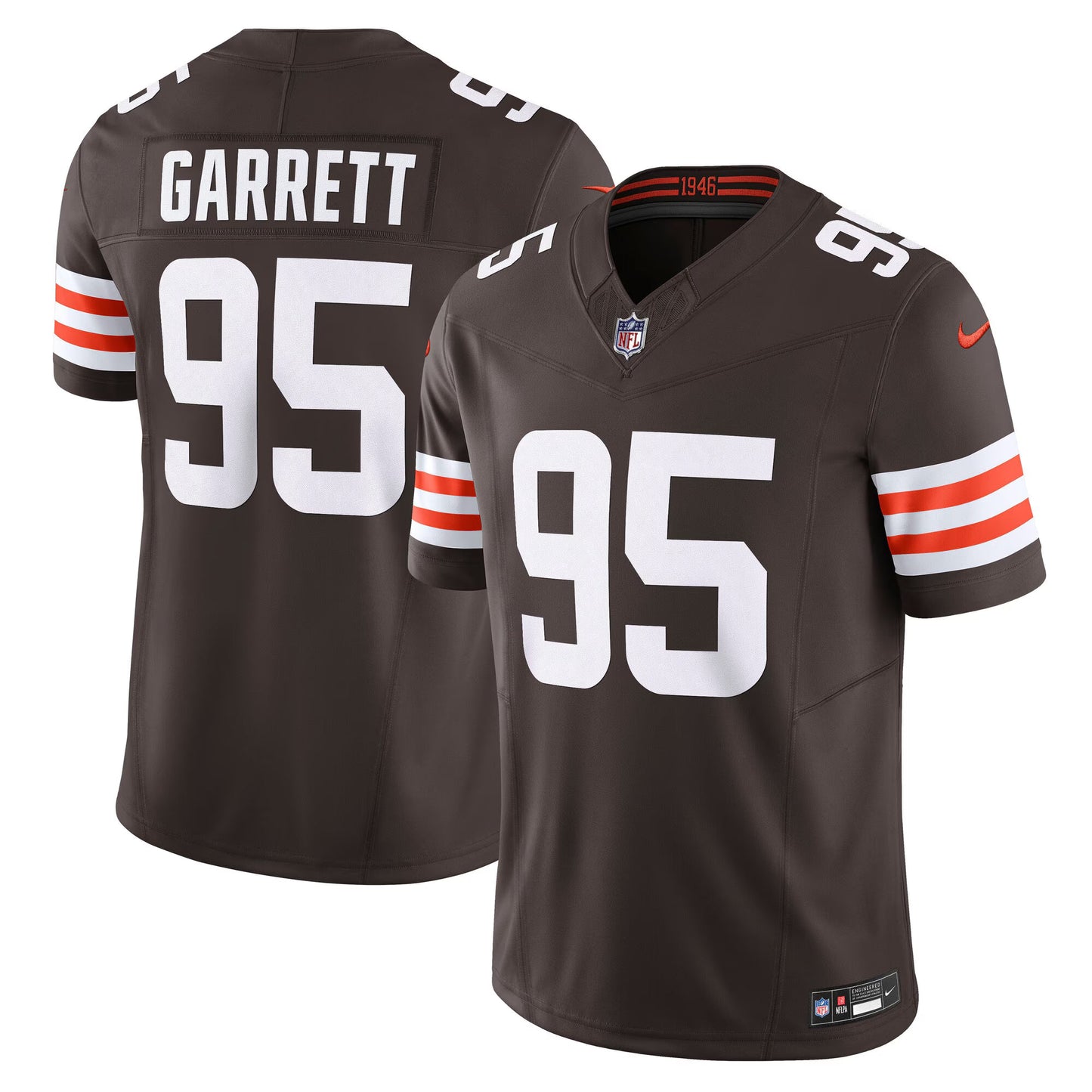Cleveland Browns Myles Garrett Brown Team Vapor F.U.S.E. Limited Jersey