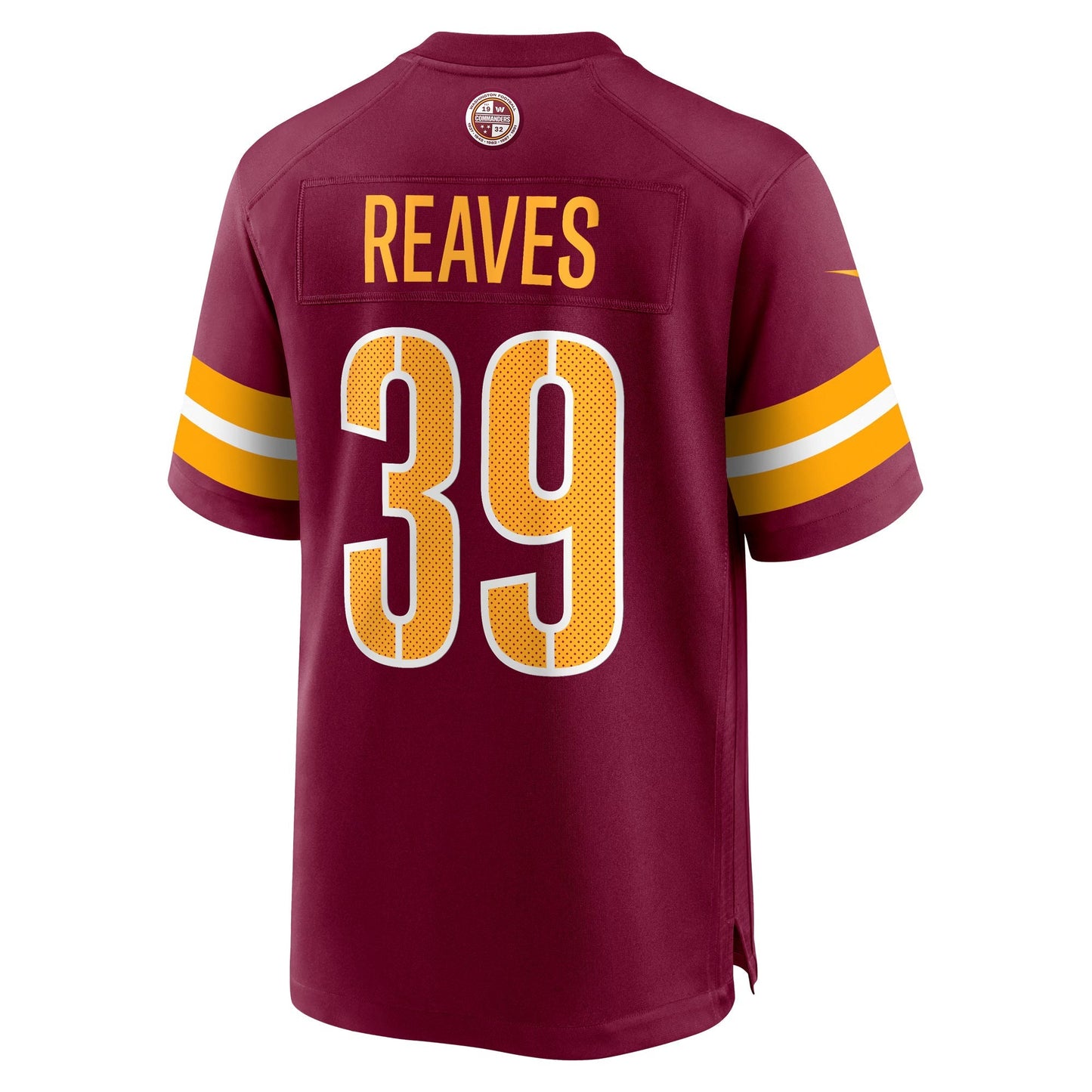 Washington Commanders Jeremy Reaves Burgundy Game Jersey
