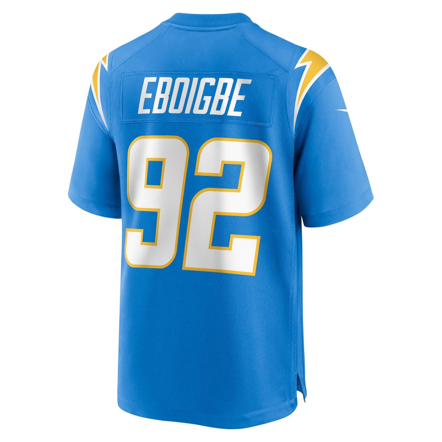 Los Angeles Chargers Justin Eboigbe Powder Blue Team Game Jersey