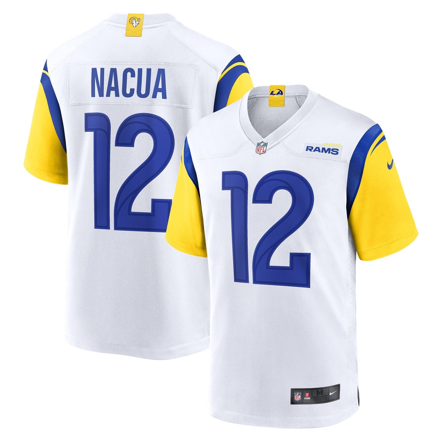 Los Angeles Rams Puka Nacua White Game Player Jersey