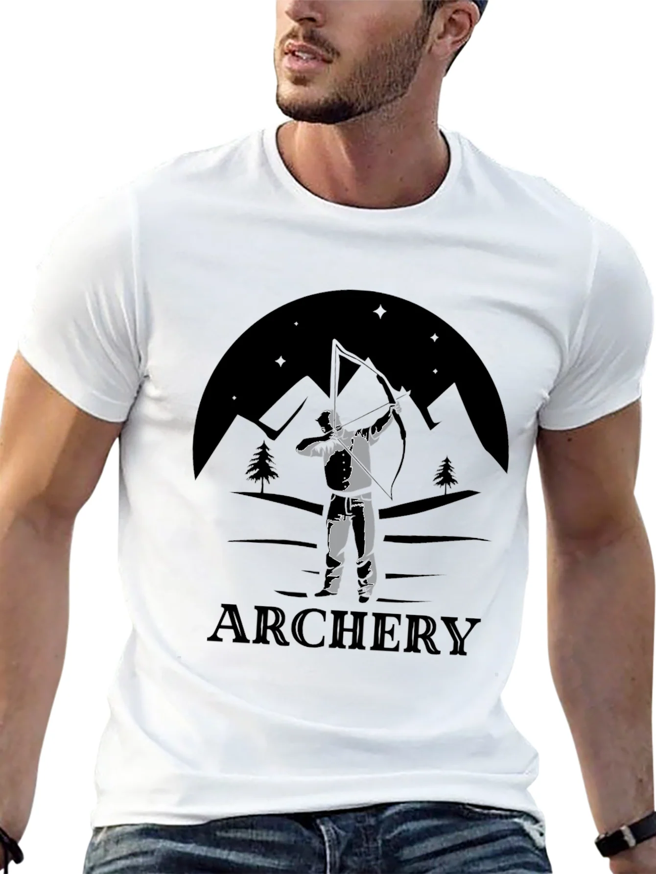 Archery Mountain Scene T-Shirt