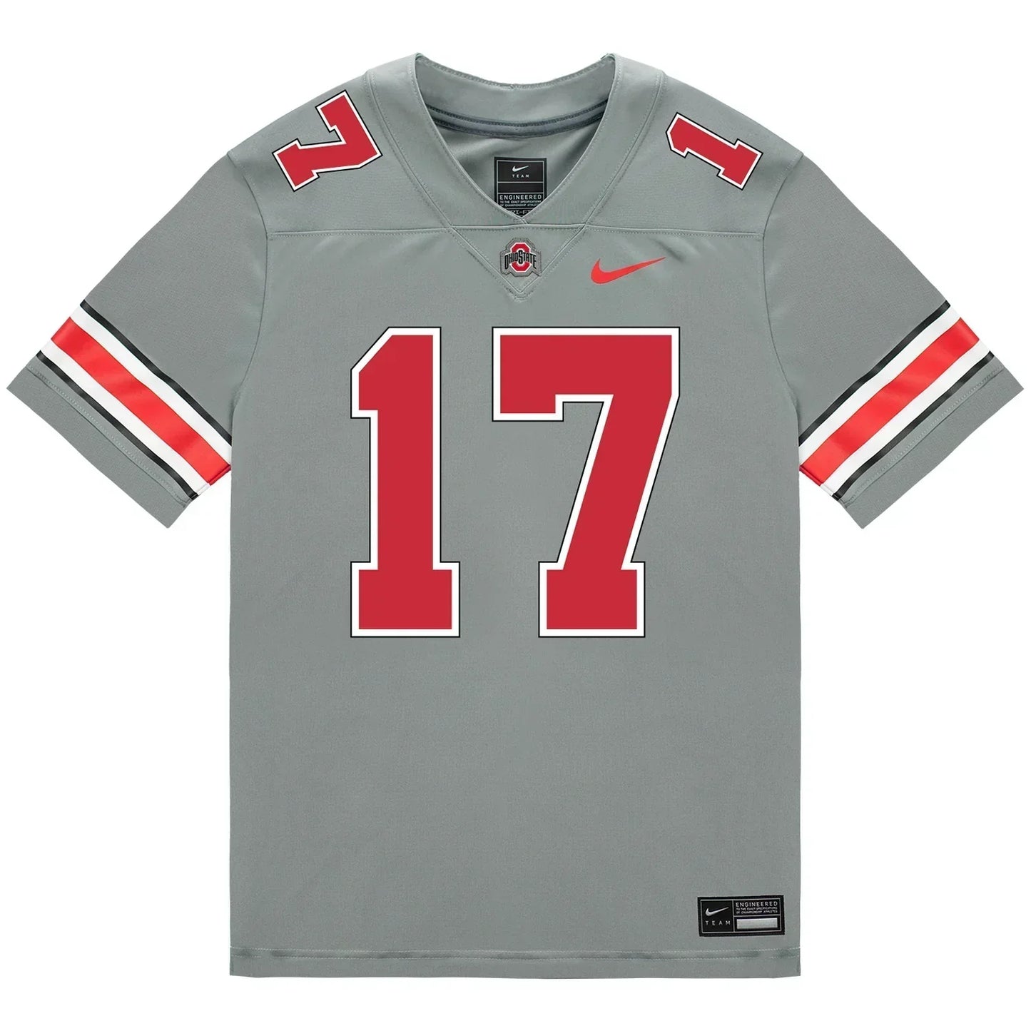Carnell Tate Ohio State Buckeyes Jersey Grey