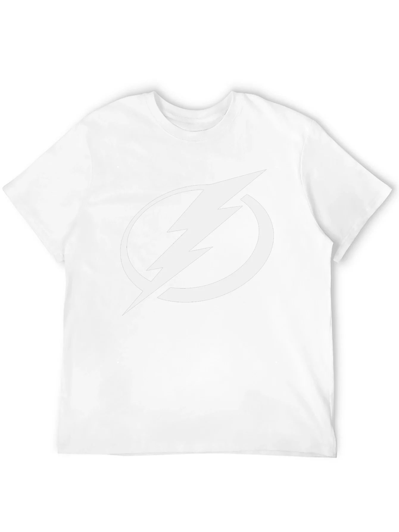 Lightning Bolt Graphic Tee - Black Cotton T-Shirt