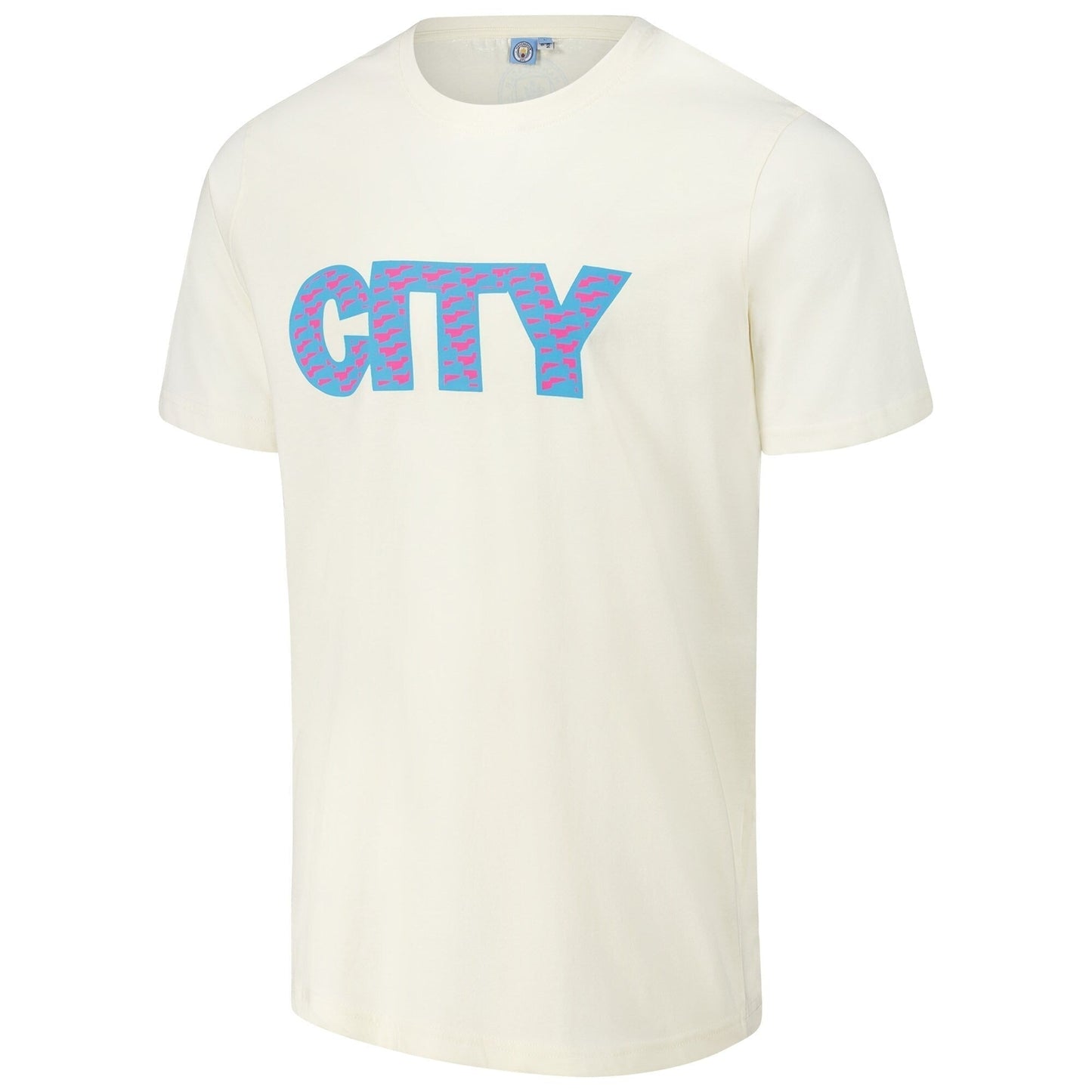 Manchester City Logo T-Shirt Cream - Hygo Shirts