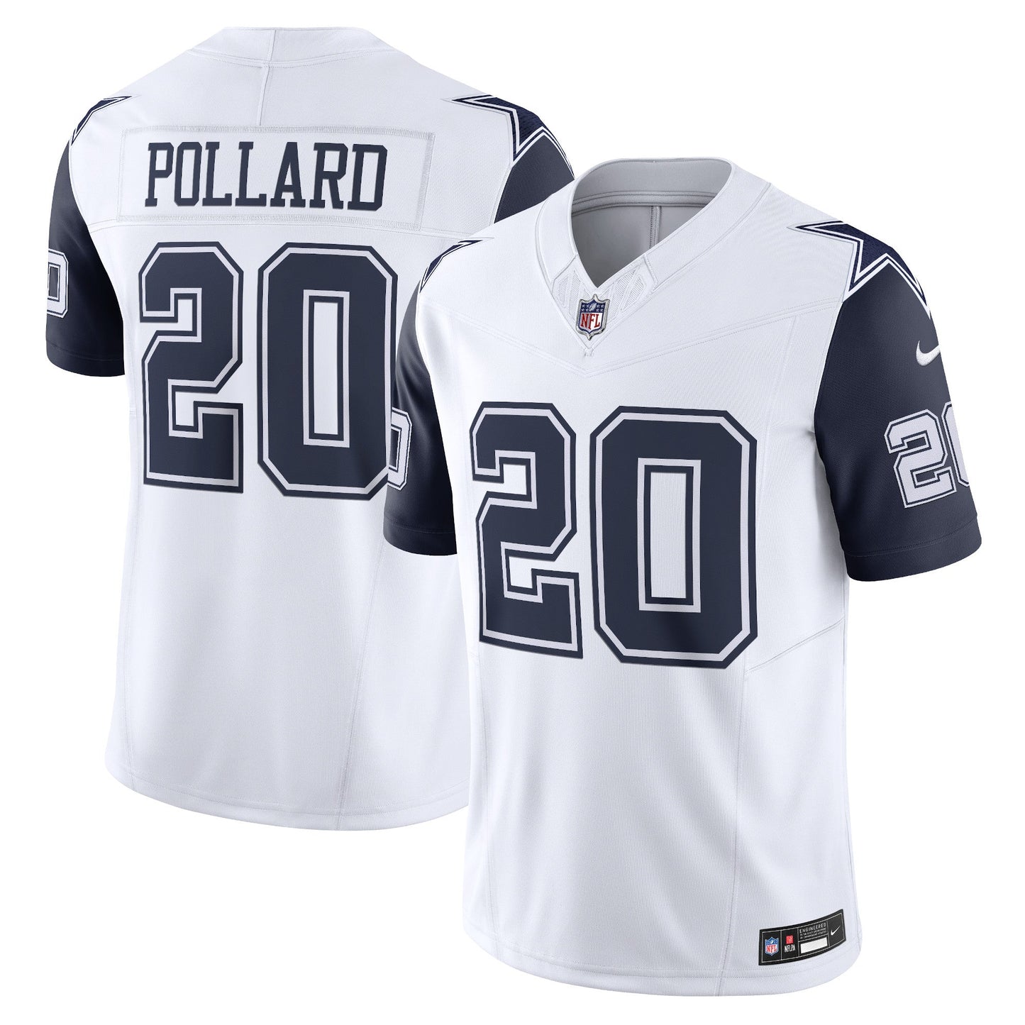 Mens Dallas Cowboys Tony Pollard White Vapor F.U.S.E. Limited Jersey