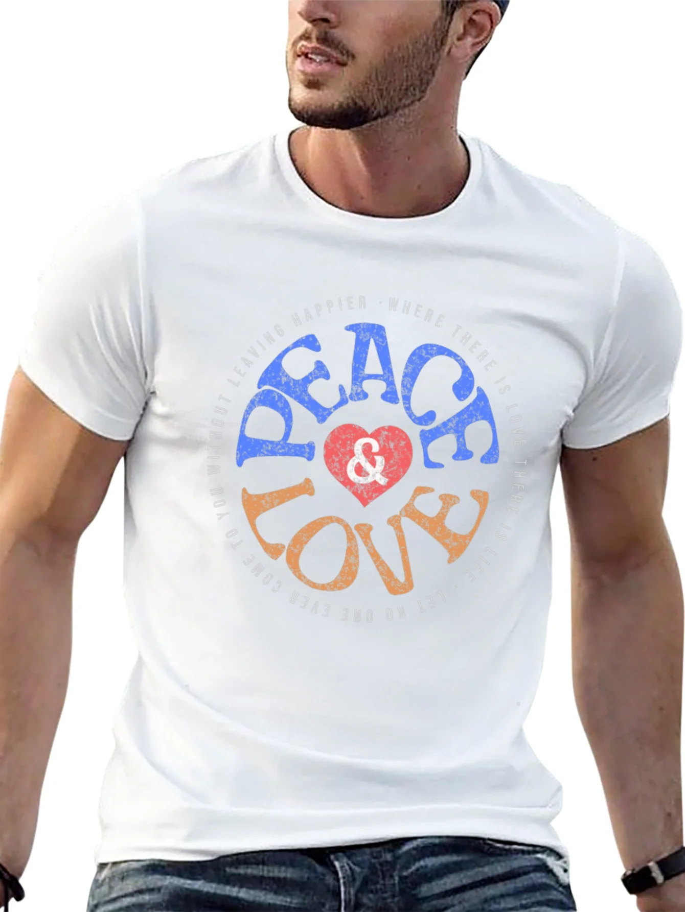 Peace Love Graphic T-Shirt