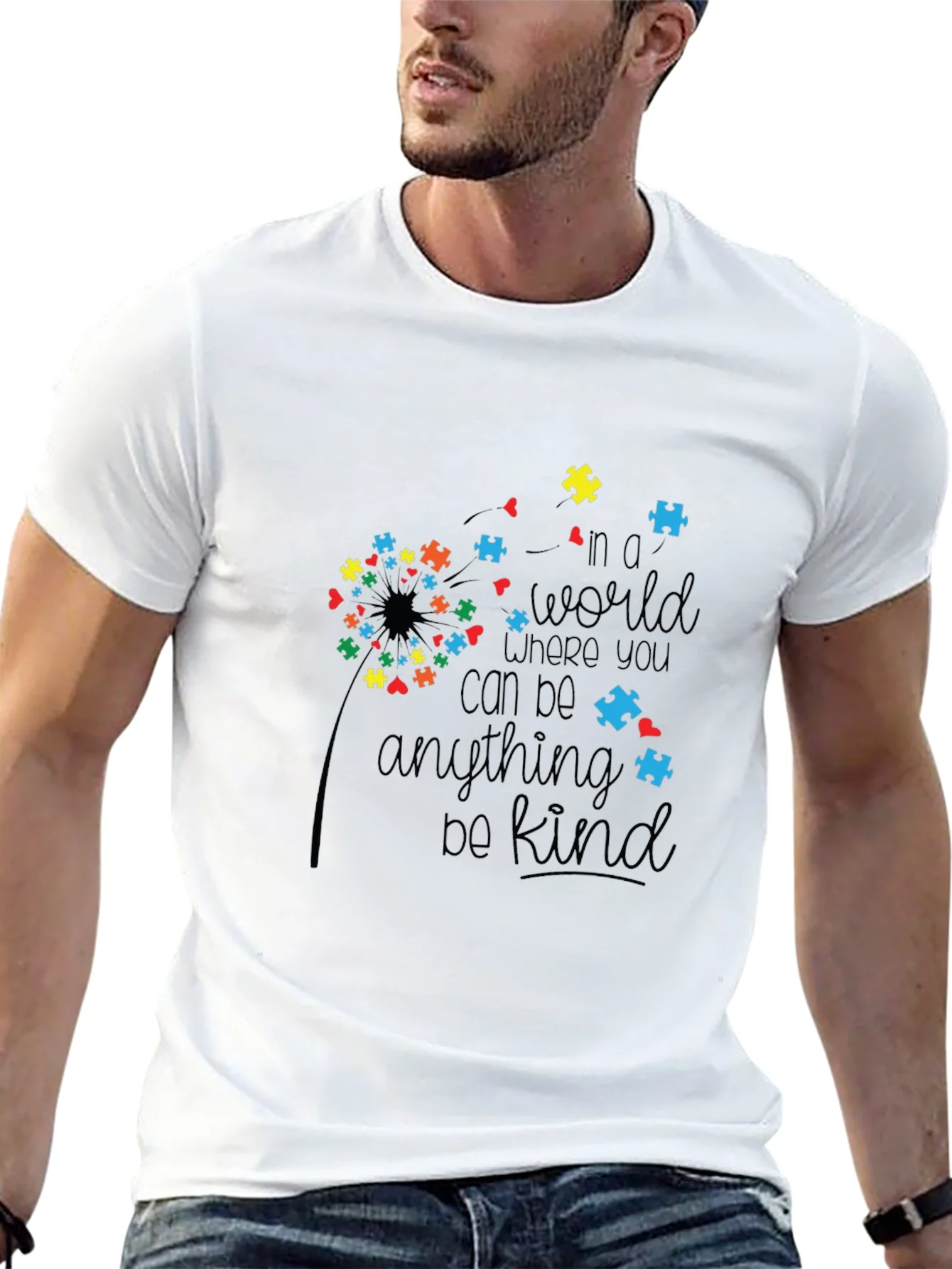 Autism Awareness Graphic Tee - Be Kind