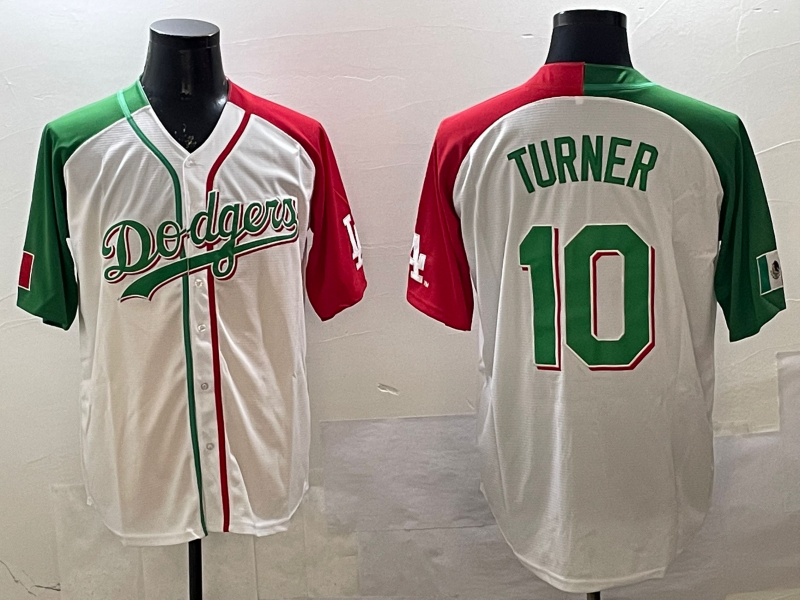 Men's Los Angeles Dodgers Justin Turner White Replica Player Jersey