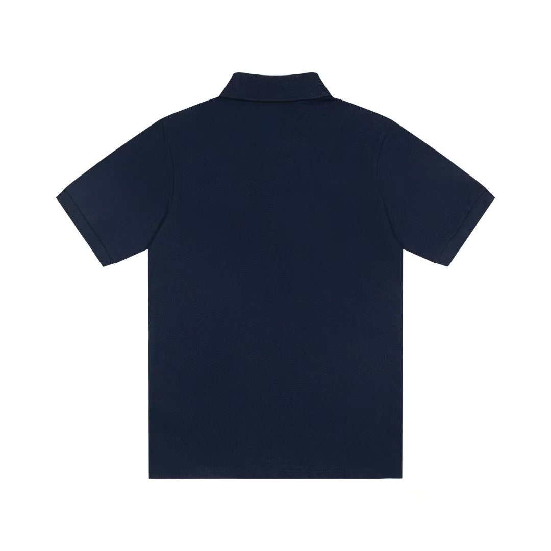 Striped embroidered polo shirt