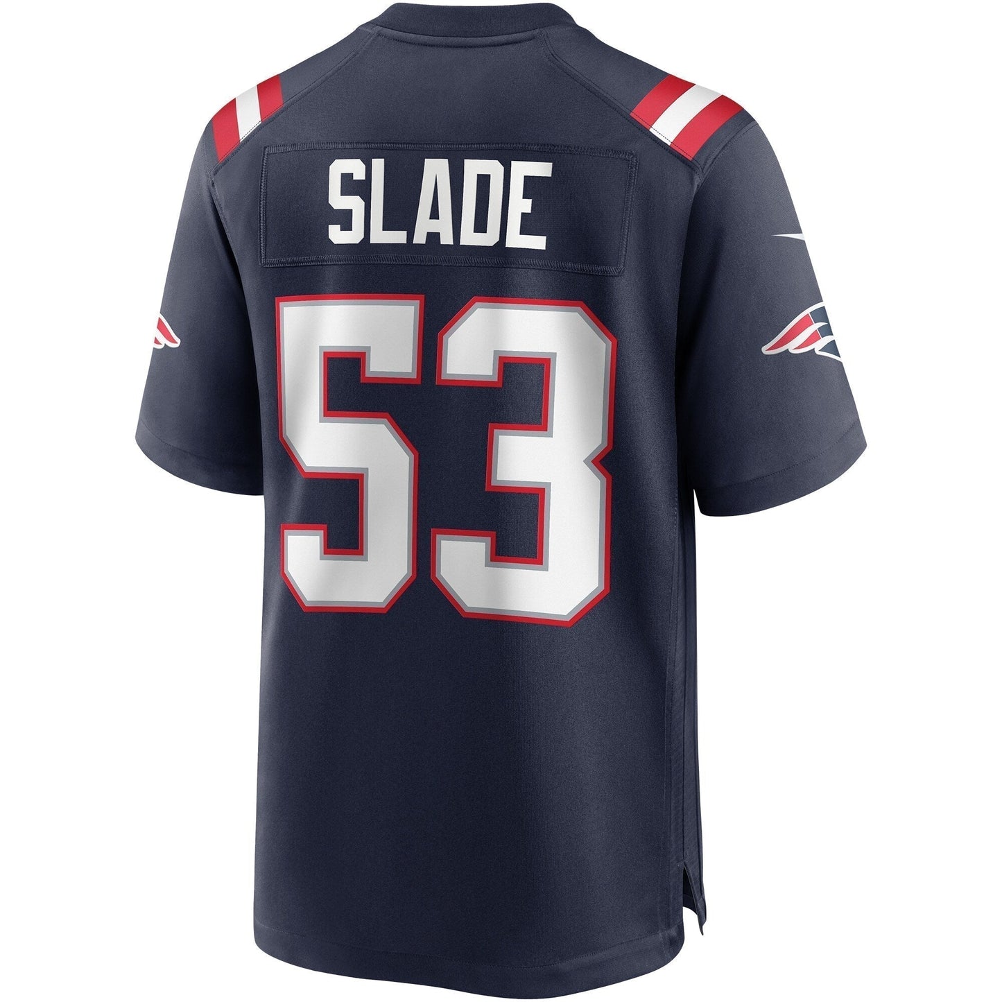 Chris Slade New England Patriots Game Retired Jersey - Navy
