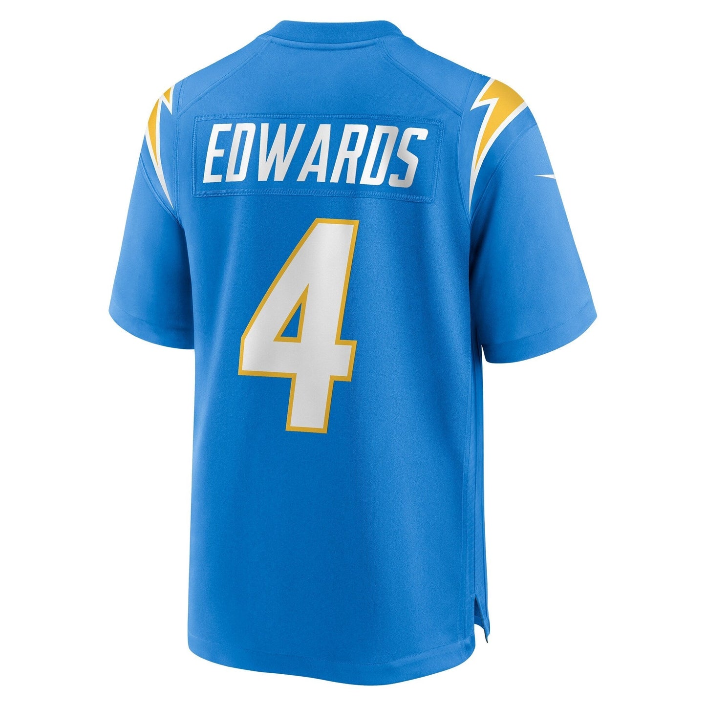 Gus Edwards Los Angeles Chargers Game Jersey - Powder Blue