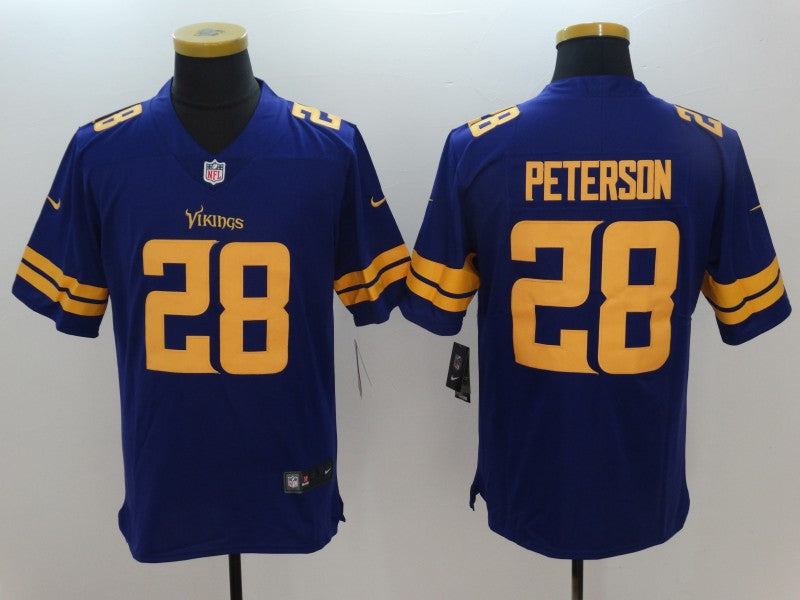 Men's Minnesota Vikings Adrian Peterson Purple Game Player Jersey