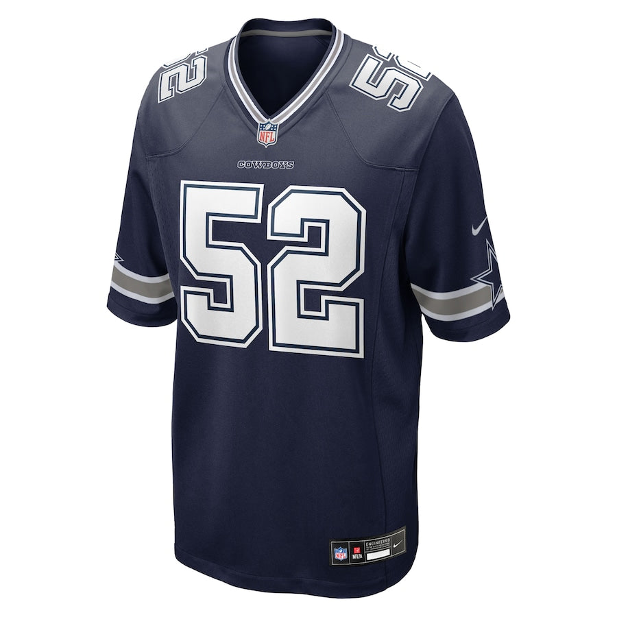 Men's Dallas Cowboys Tyler Booker Navy 2025 NFL Draft First Round Pick Game Jersey