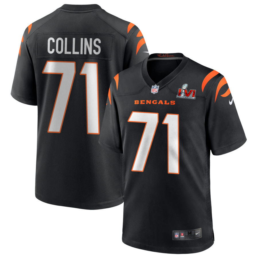 La'el Collins Cincinnati Bengals Super Bowl LVI Game Jersey - Black