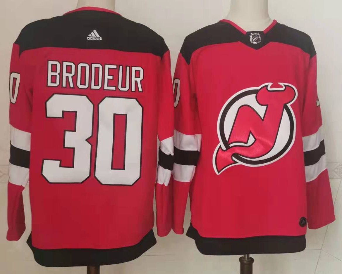 Men's New Jersey1 Devils Martin Brodeur #30 Red Player Game Jersey1