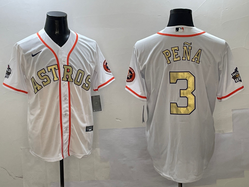 Men's Houston Astros Jeremy Pena White Player Jersey