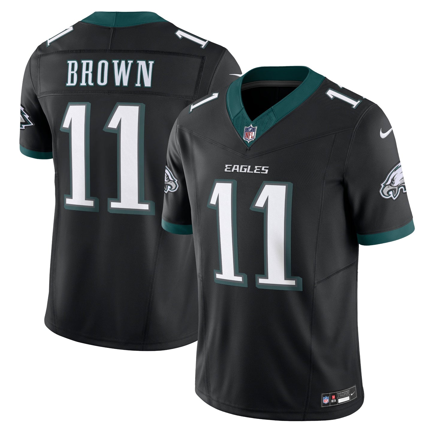 Philadelphia Eagles 11# A.J. Brown Vapor F.U.S.E. Limited Jersey