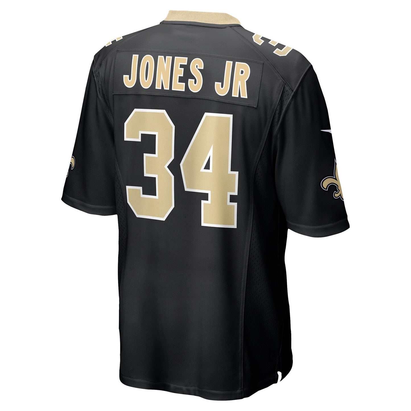 Tony Jones Jr. New Orleans Saints Game Jersey - Black