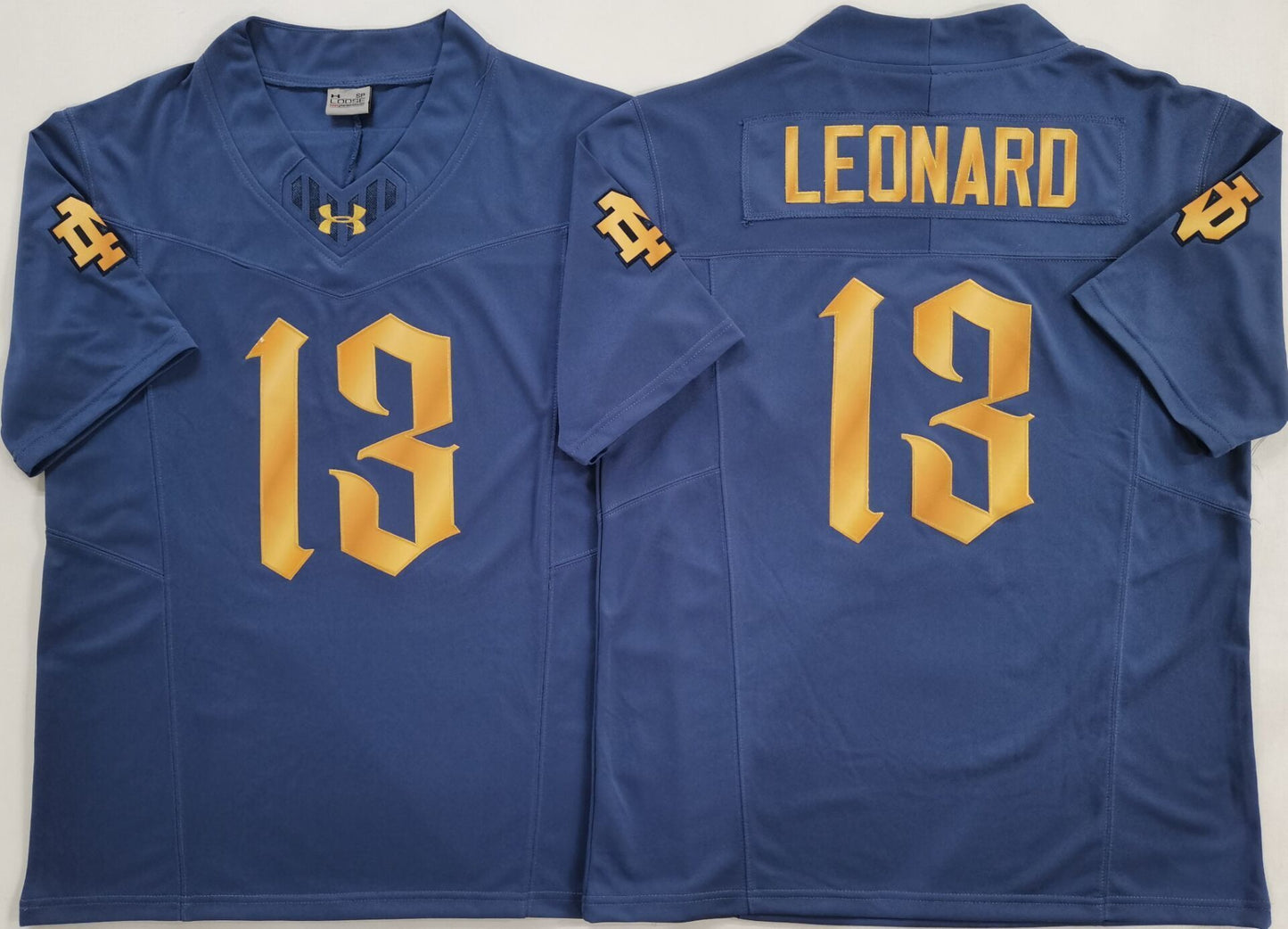 Men's Norte Dame Fighting Irish Riley Leonard Navy Player Jersey