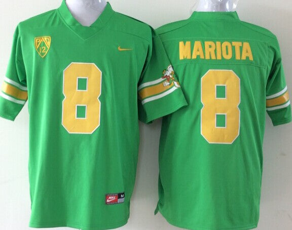 Men's Oregon Ducks Marcus Mariota Green Game Jersey