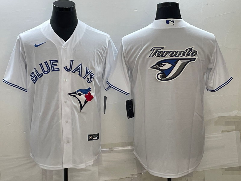 Men's Toronto Blue Jays1 White Replica Player Jersey